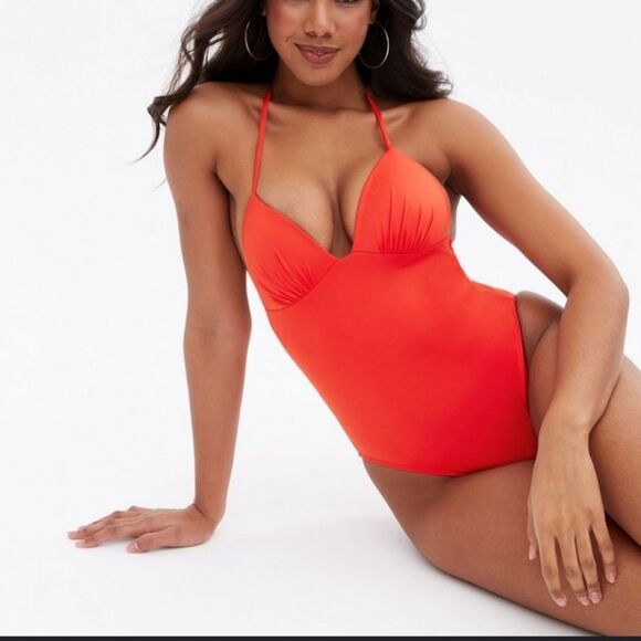 BRAND NEW CHAMELA ONE-PIECE V-NECK SWIMSUITS - Picture 1 of 14